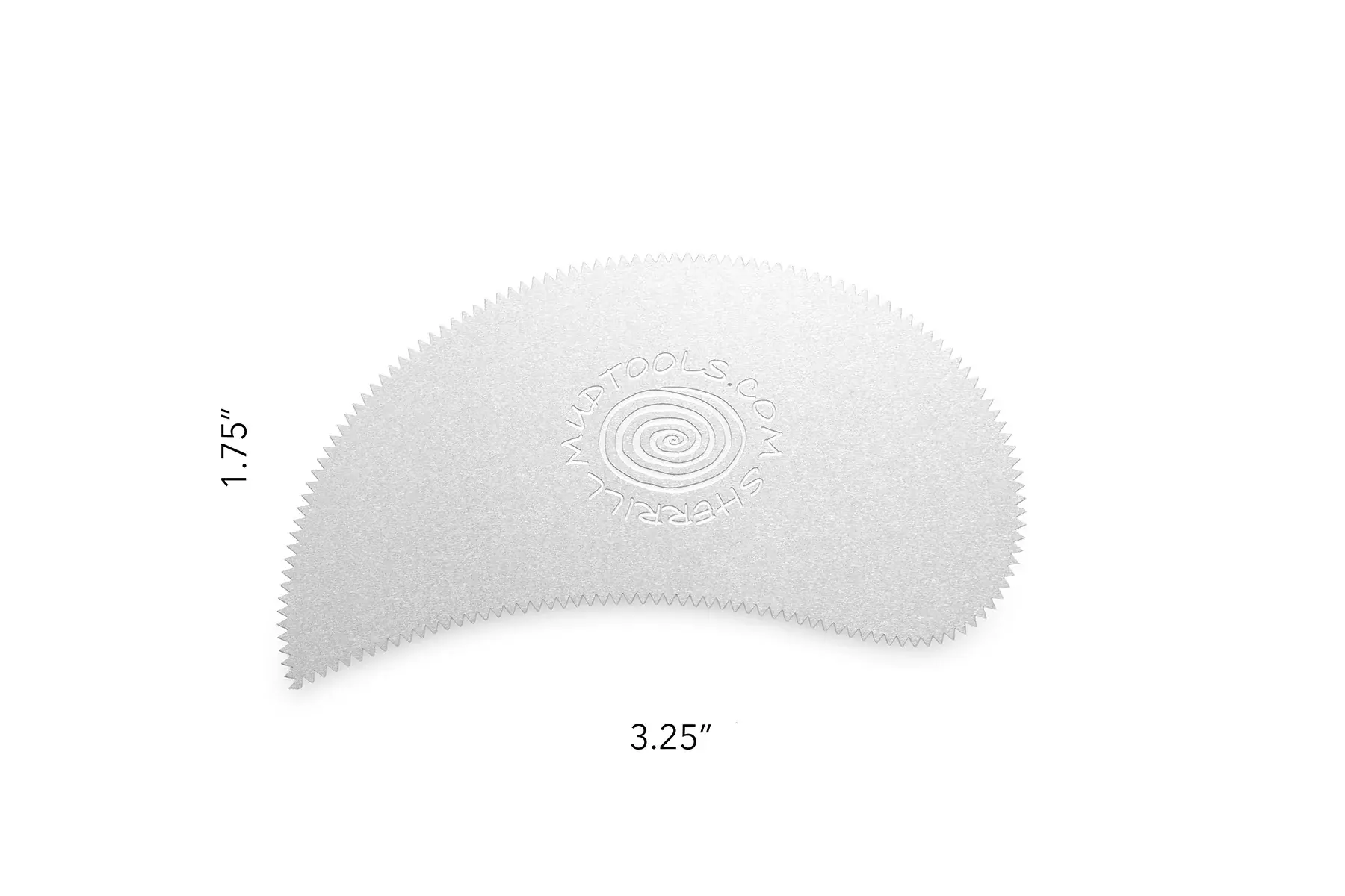 Mudtool Paisley Scraper Stainless Ribs - Image 2