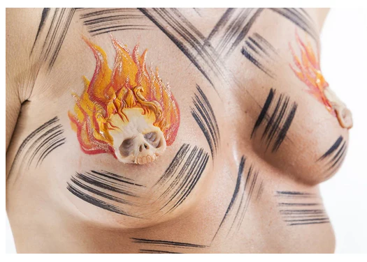 Nipple Covers: Skulls - N6 Silicone Prosthetic - Image 2