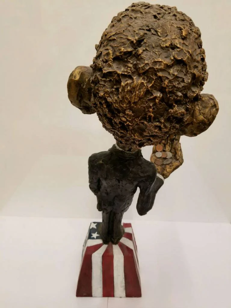 Obama Sculpture "Spare Change"