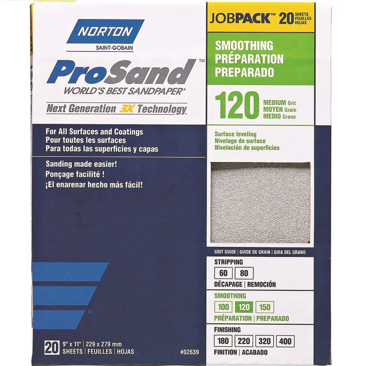 Pro Sand Aluminum Oxide Sandpaper Sheets - Image 2