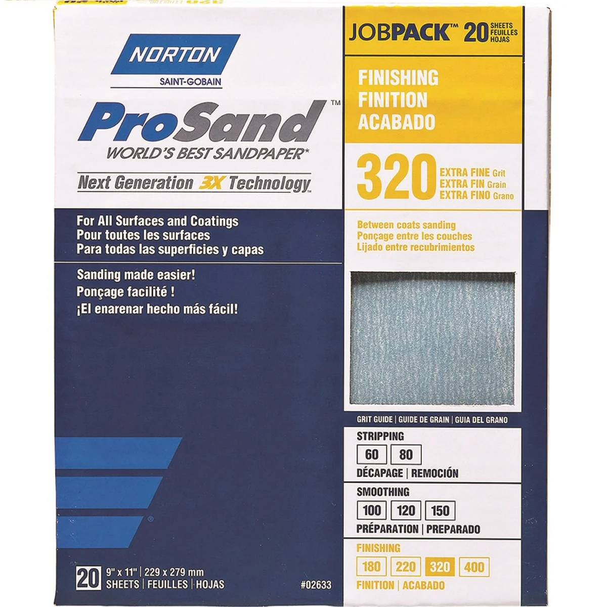 Pro Sand Aluminum Oxide Sandpaper Sheets - Image 3