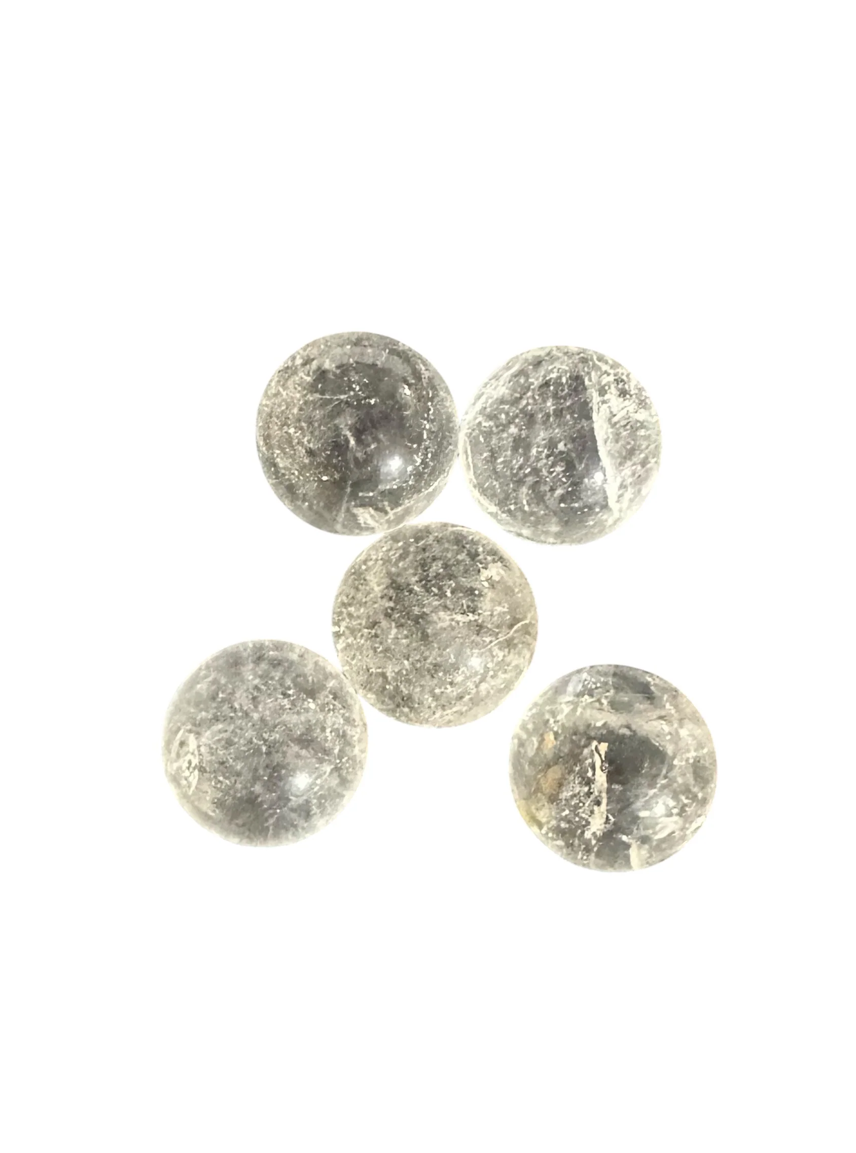 Quartz Clear Crystal Spheres - 1 inch 25mm (Bag of 5)