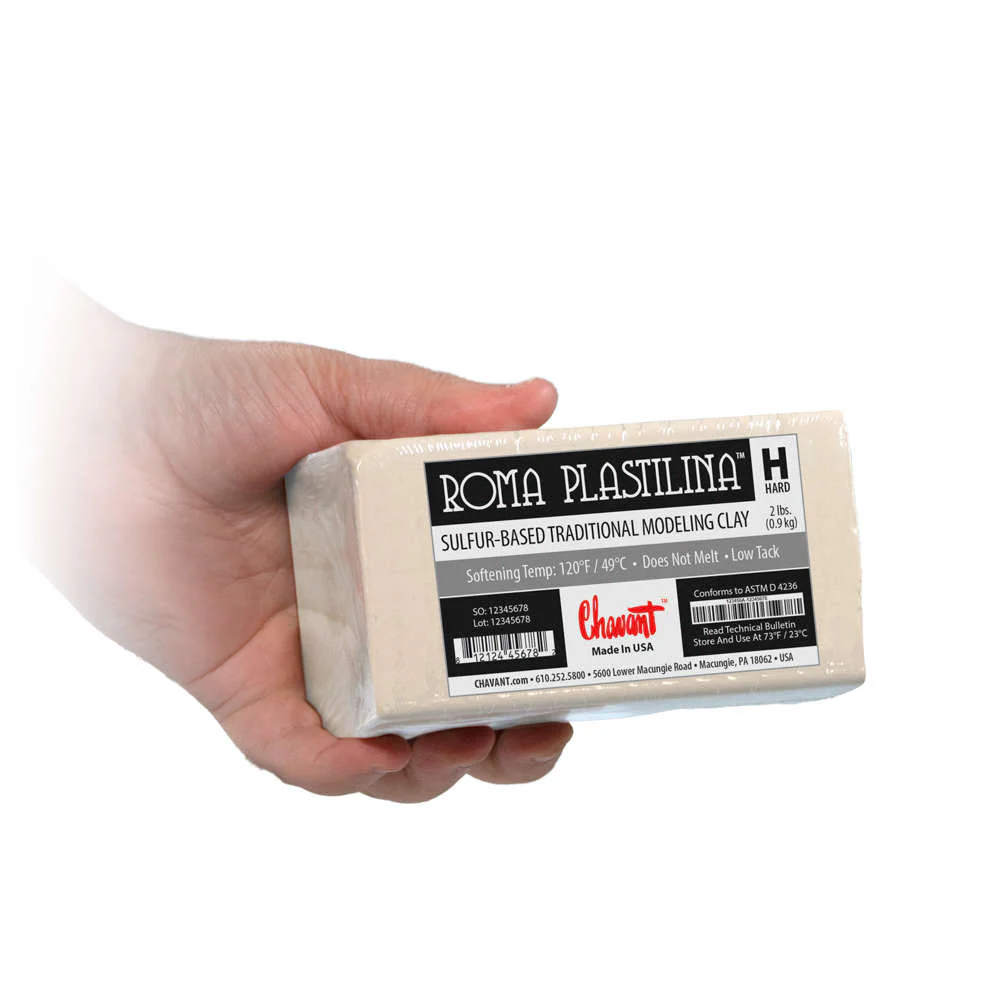 ROMA #4 White Plastilina 2lb