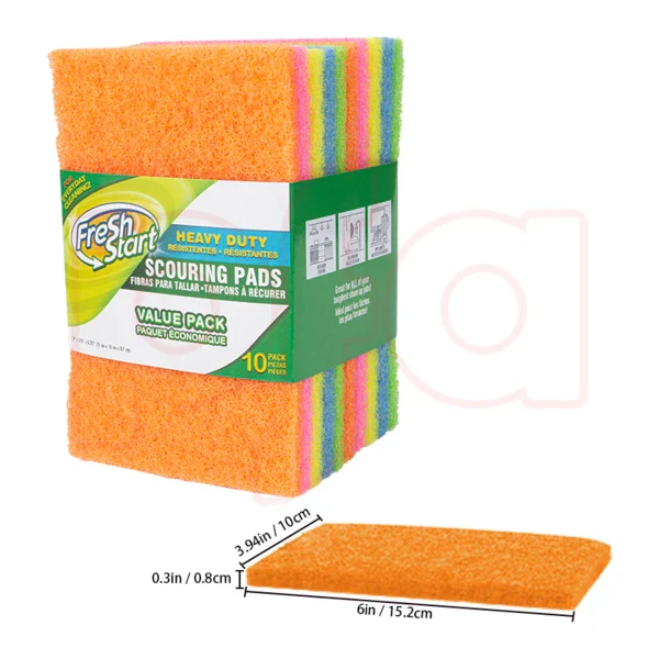 Scotch Brite Small Scouring Pads (10 Pack)