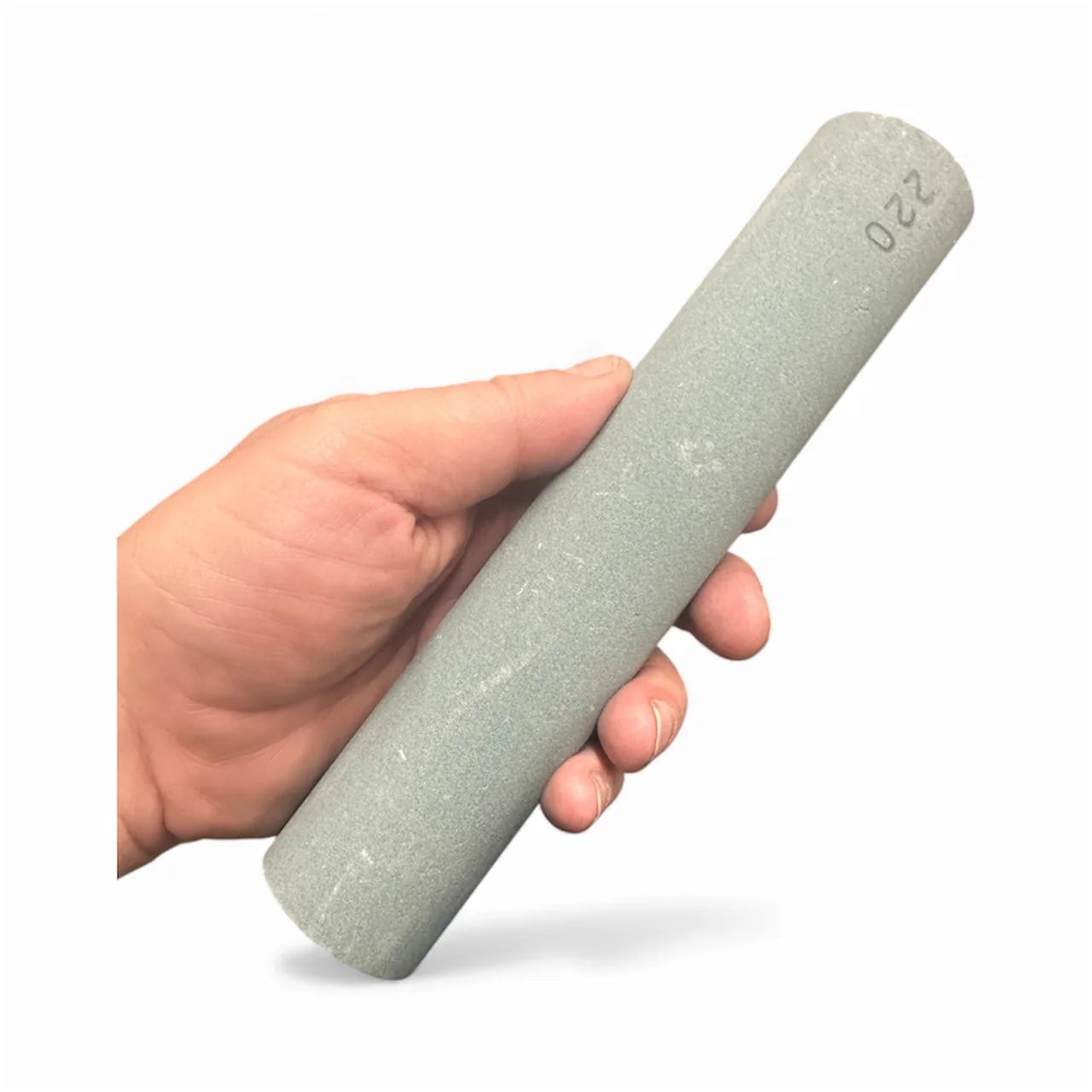 Silicon Carbide Hand Rubbing Stone Round 1-1/2inx8in 220 Grit