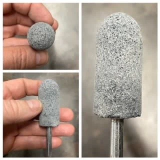 Silicon Carbide Mounted Stone #21L Bullnose 2x1"D (1/4'' Shank)