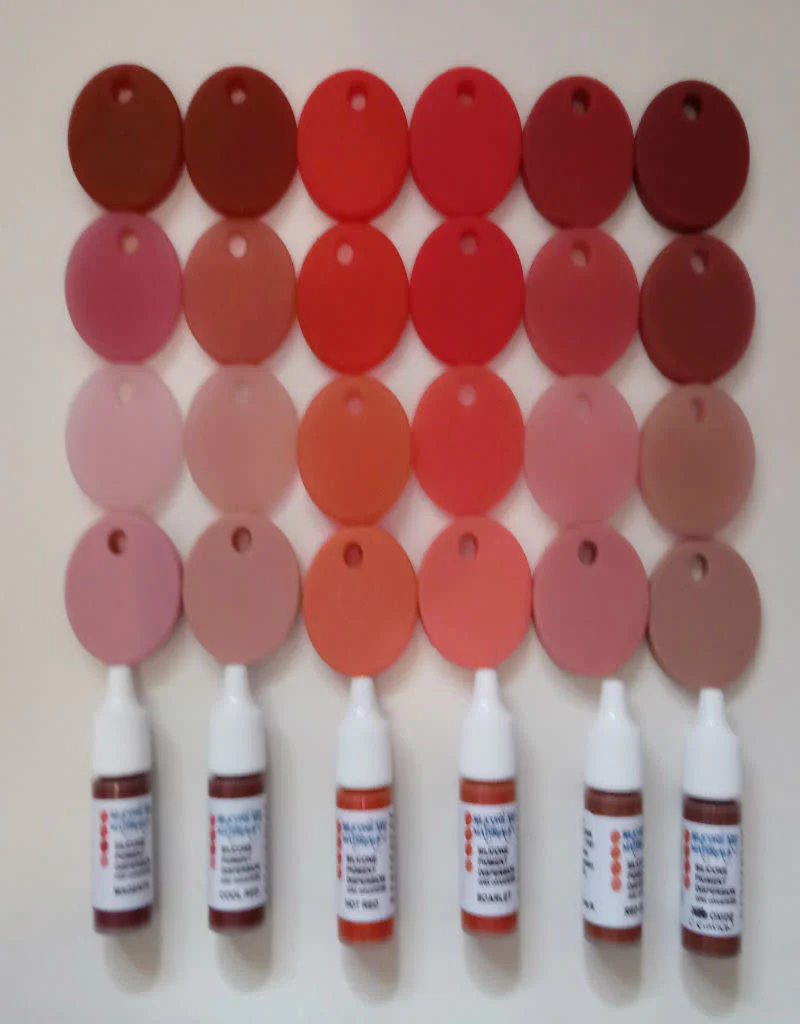 Silicone Dispersion Reds 7ml Set (6 Red Tones) - Image 2