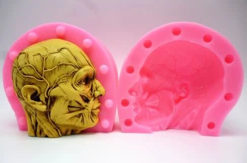Anatomical Head (2 part) Silicone Mold - Image 4