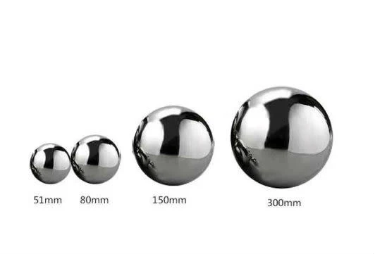 Silver Mirror Finish Stainless Steel Spheres