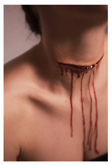 Slashed throat - S2 Silicone Prosthetic - Image 3