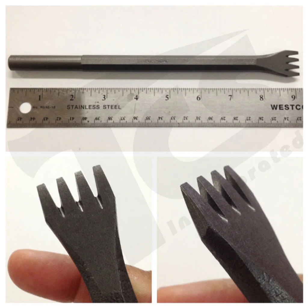 Steel Pneumatic Tooth Chisels (1/2" Shank) - Image 5
