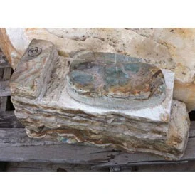 Blue Banded Onyx Used 22''x12.5''x9'' 196lb Stone