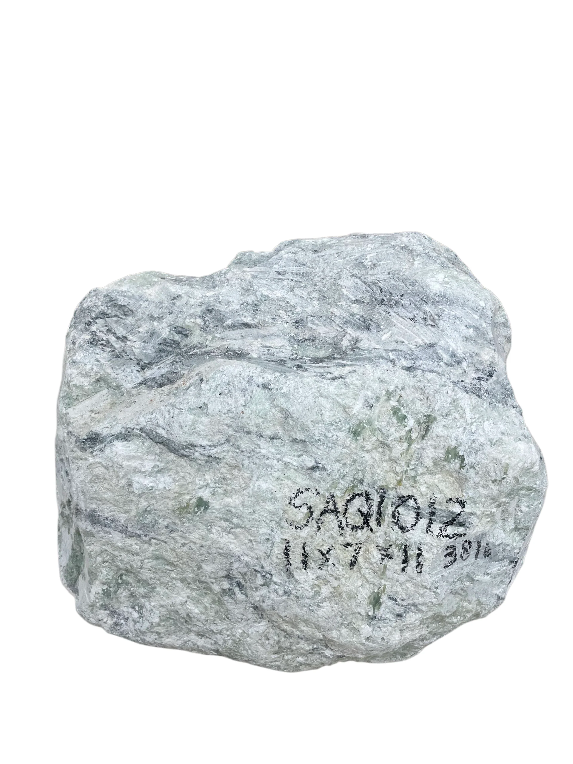 Striped Aqua Soapstone 38lb 11x7x11 SAQ1012 - Image 3