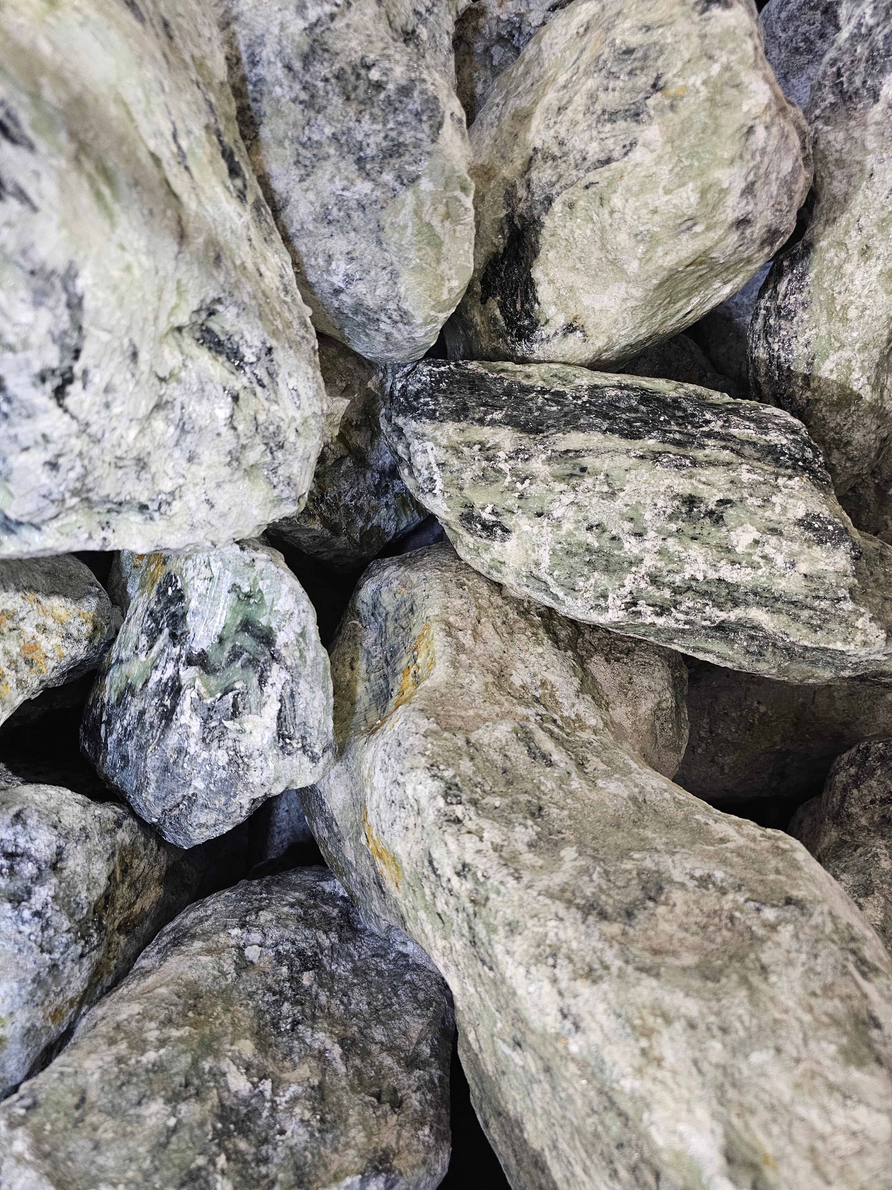 Striped Aqua Soapstone Per Pound
