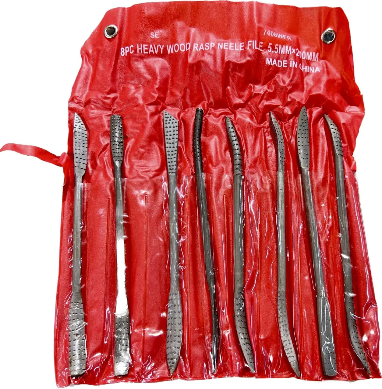Student-Grade Coarse Riffler Rasp Set of 8
