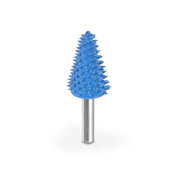 Taper 3/4" Blue 125 Grit Burr 1/4" Shank