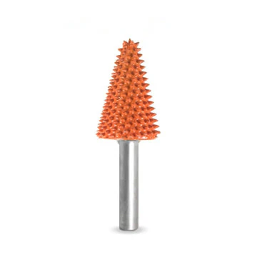 Taper 3/4" Orange Extra Coarse Grit Burr 1/4" Shank