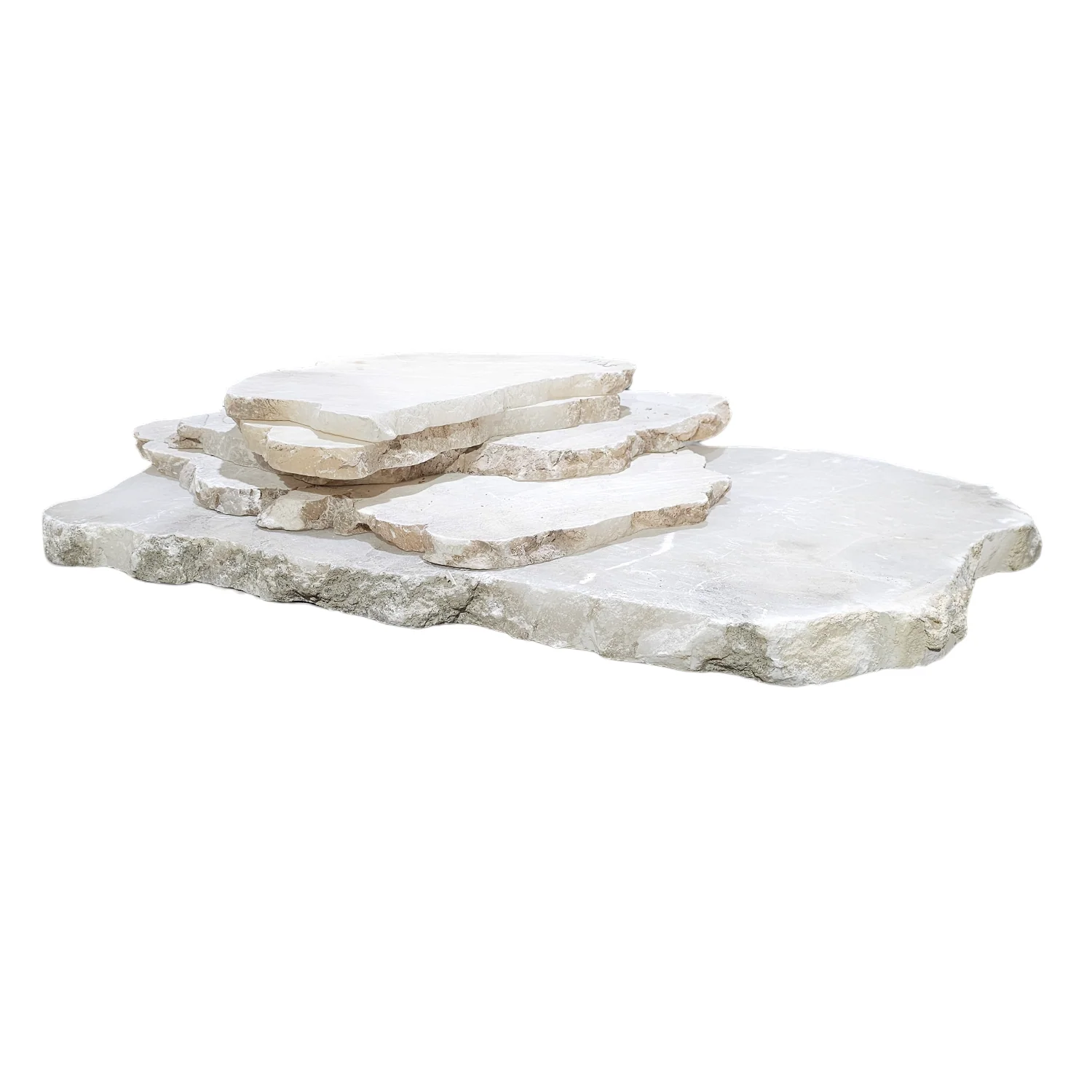Thin Mario's White Translucent Alabaster Slab Per Pound