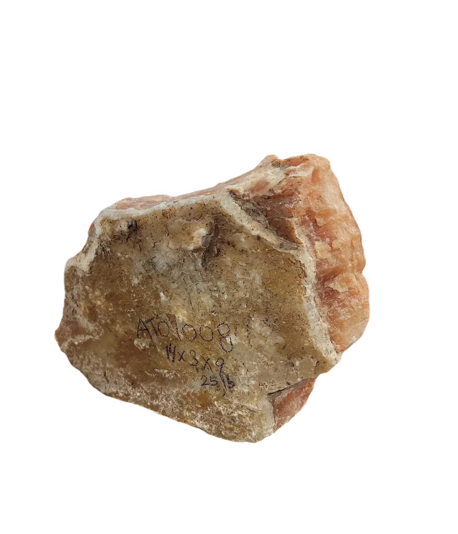 Translucent Red Orange Alabaster 14x3x9 1008 - Image 2