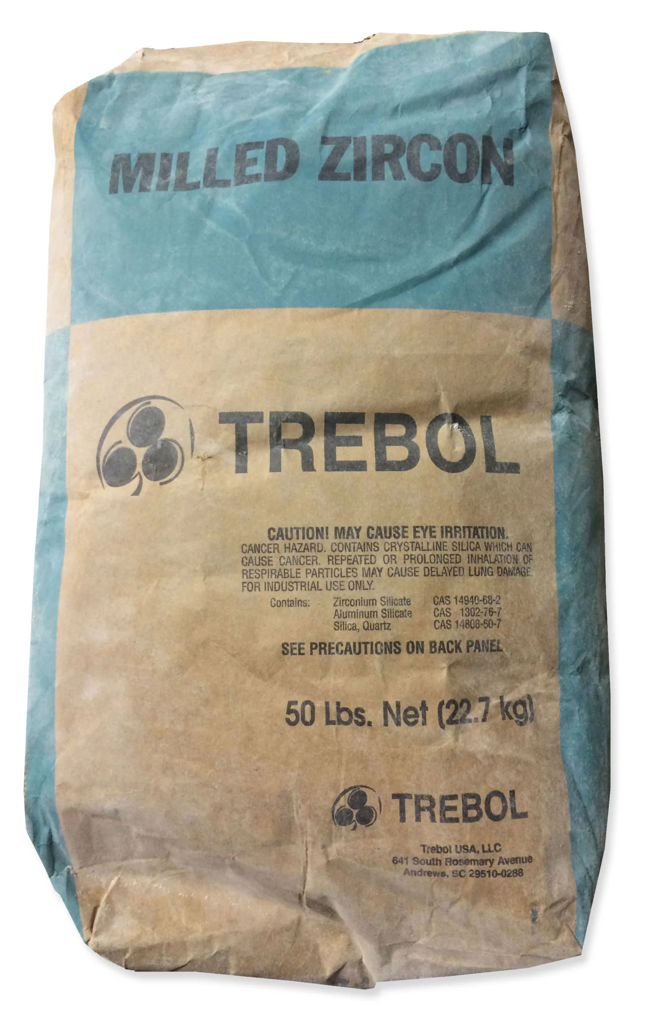 Trebol Milled Zircon Flour 325 50lb Bag