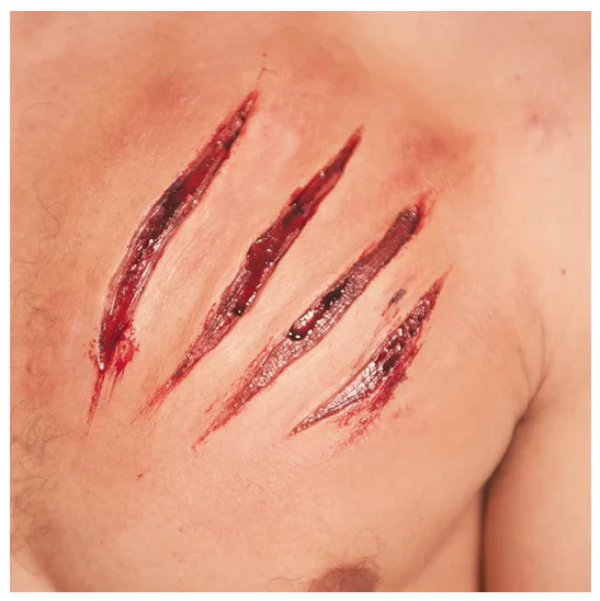 Werewolf scratch - C1 Silicone Prosthetic - Image 2