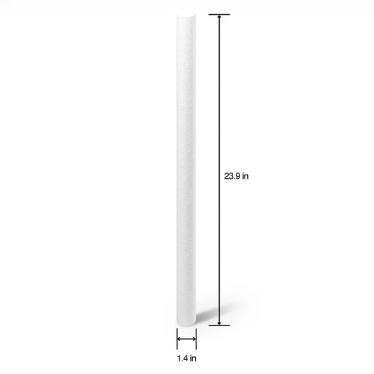 White Bead EPS Foam Rods 1.5'' x 24" 3 Pack - Image 4