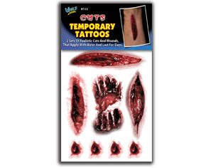 Cuts Temporary Tattoos