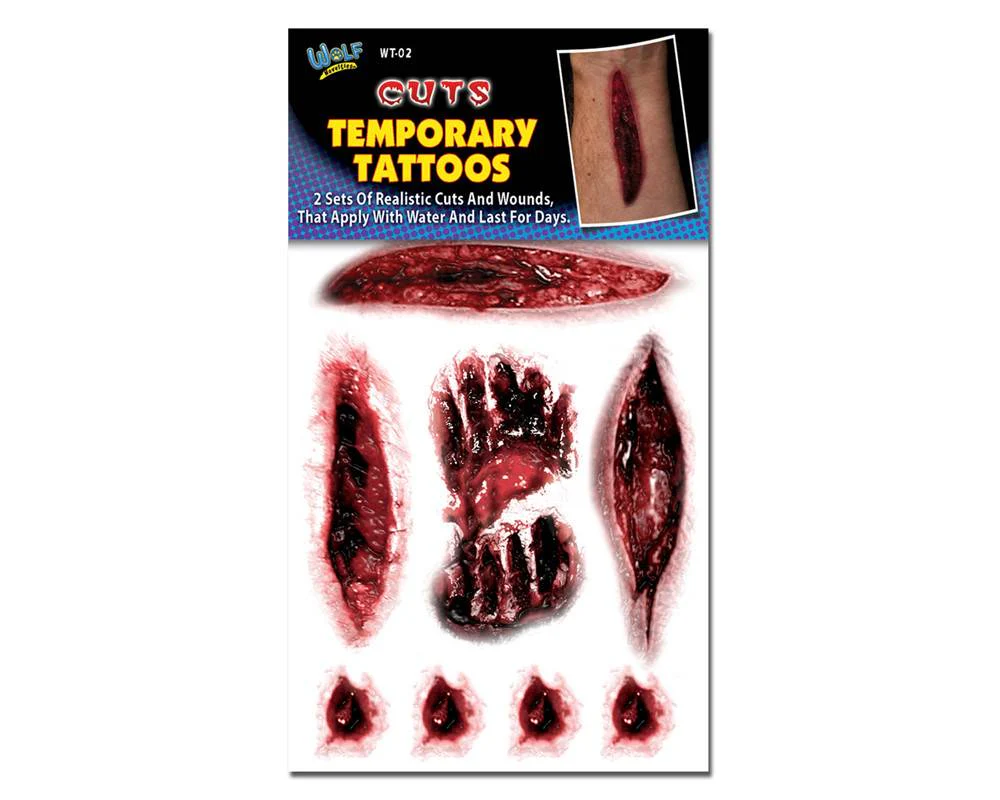 Cuts Temporary Tattoos - Image 2