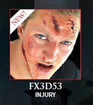 Latex 3D FX Makeup Kit Injury