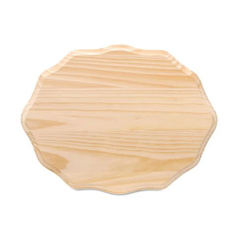 Wood Plaque - Fancy Oval - 9 x 12 inches